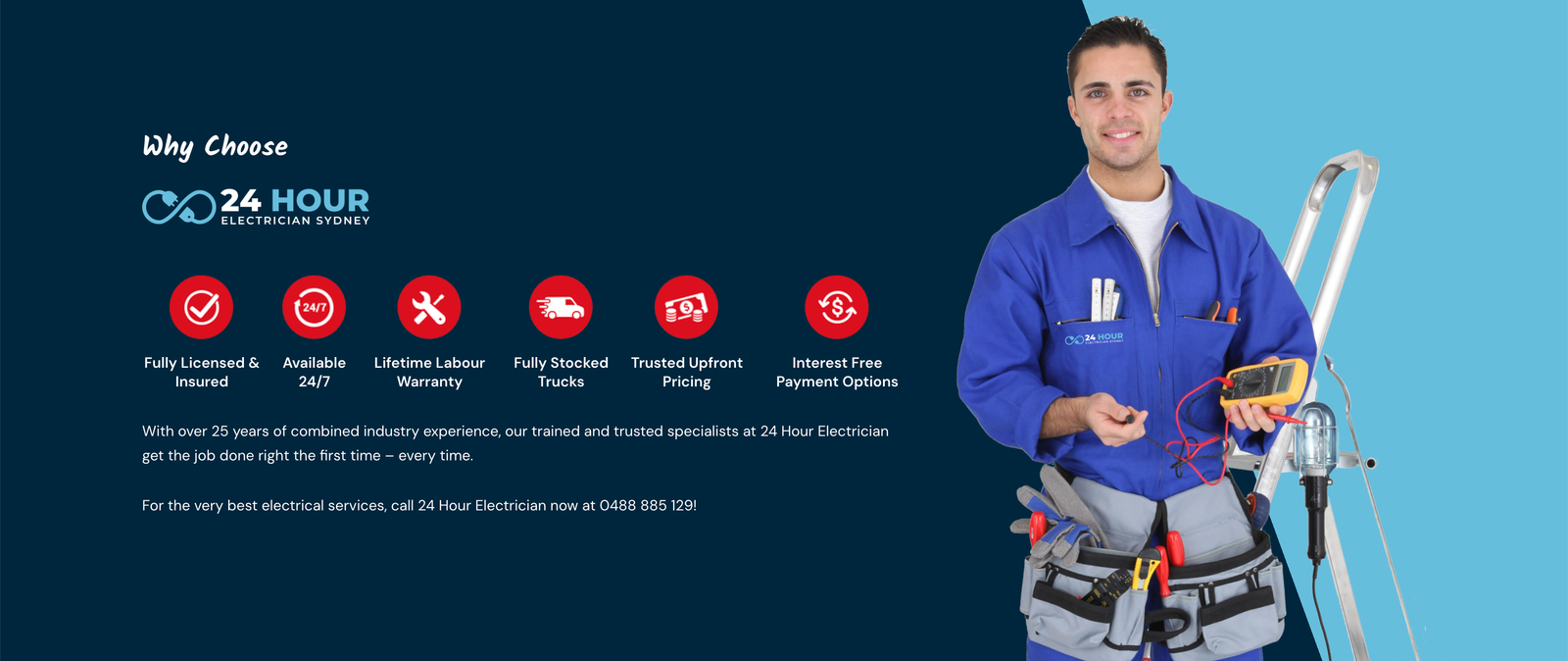 Call St George Electrician 0421 772 661